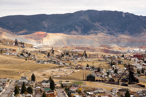 The Berkeley Pit Mine and Butte Montana