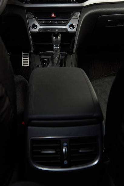 istock Panel of ac car conditioner 636897508