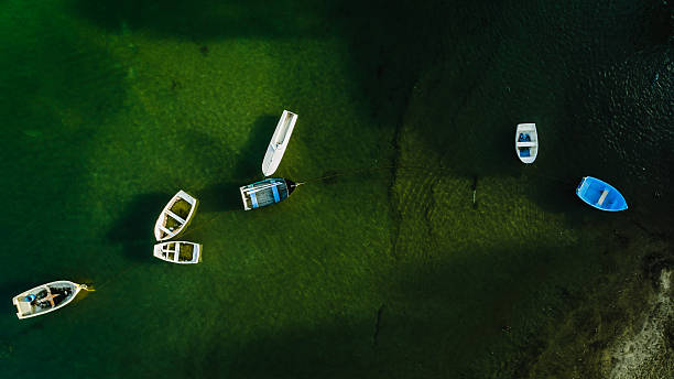 istock Small Boats in water. 636898346