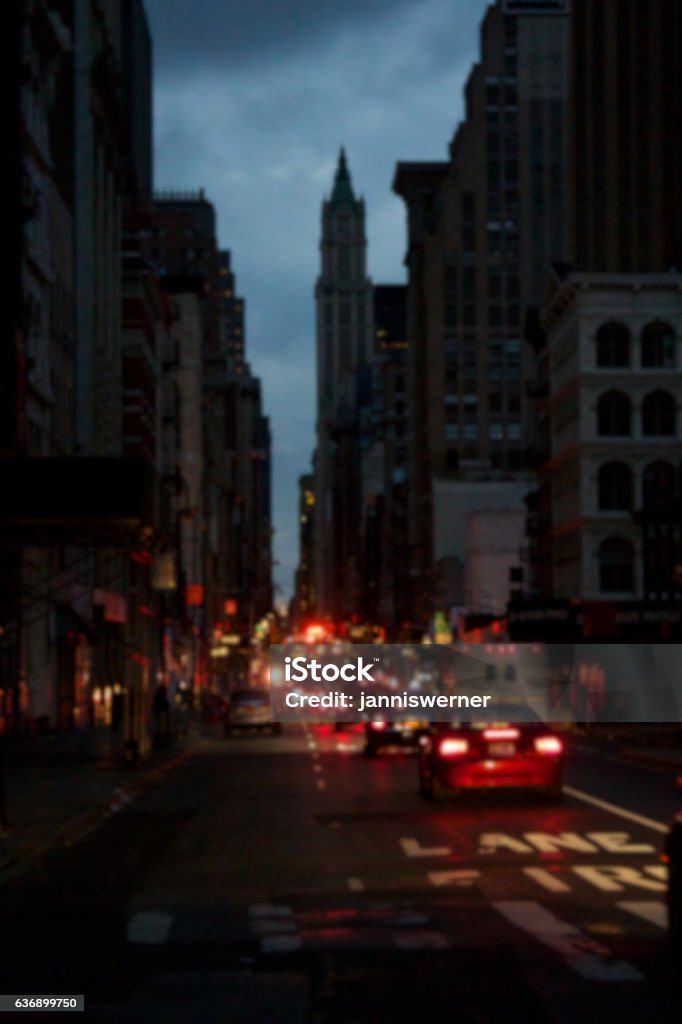 Sfocatura di Manhattan blacked-out - Foto stock royalty-free di Interruzione di corrente