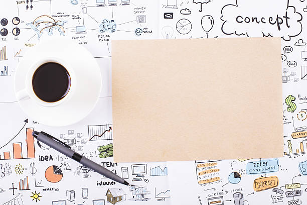 istock Paper and business sketch 636900678