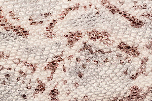 Texture of genuine leather close-up, embossed under the skin