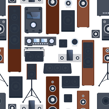 Vector Music System Music Systems Vector Set Stock Illustration - Download Image Now ...