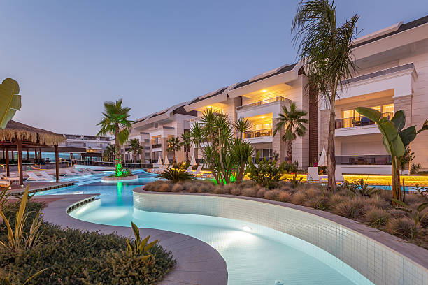 istock luxury Construction hotel   Swimming Pool 636907558