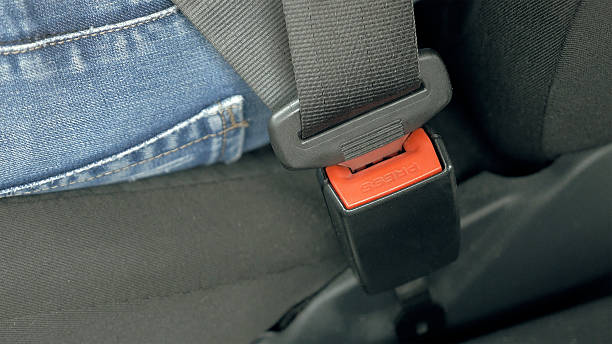 istock Car safety seat belt 636911500