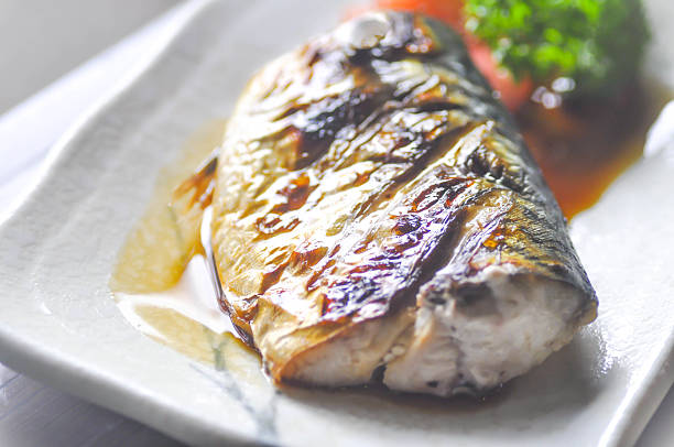 istock Saba shoyu yaki  ,Grilled Mackerel (Japanese food) 636913196