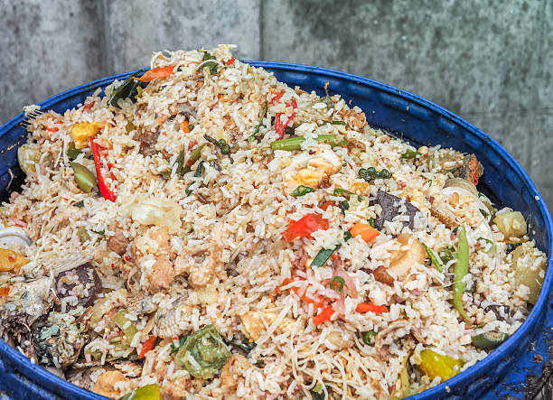 istock Food waste in blue rubbish bin 636916242