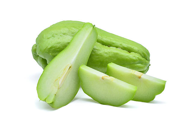 istock fresh chayote isolated on white background 636920542