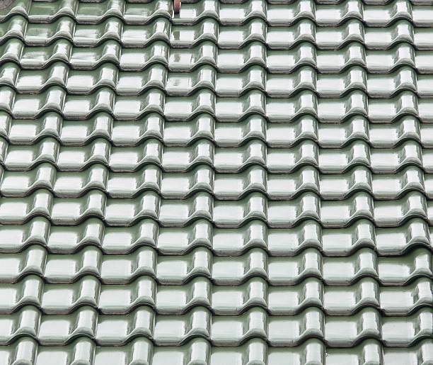 istock Modern roof tiles 636926312