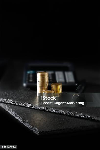 Your Investments Iii Stock Photo - Download Image Now - Calculator, Coin, Banking