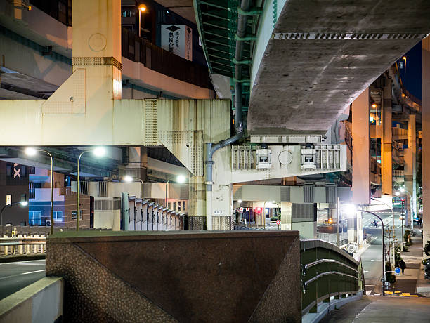 istock Japan Night view of the bridge 636929042