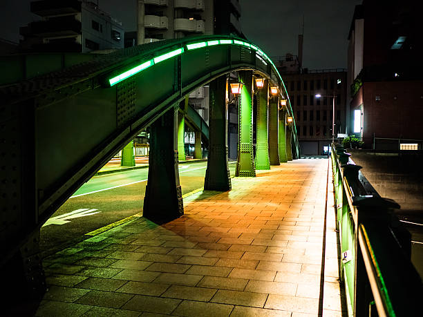 istock Japan Night view of the bridge 636929222