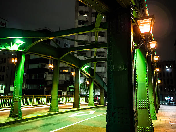 istock Japan Night view of the bridge 636929264