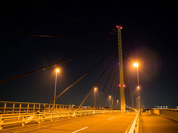 istock Japan Night view of the bridge 636929474