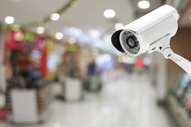 istock CCTV system security in the Shopping Mall blur background. 636930720