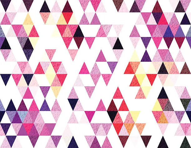 Vector illustration of triangle seamless  background