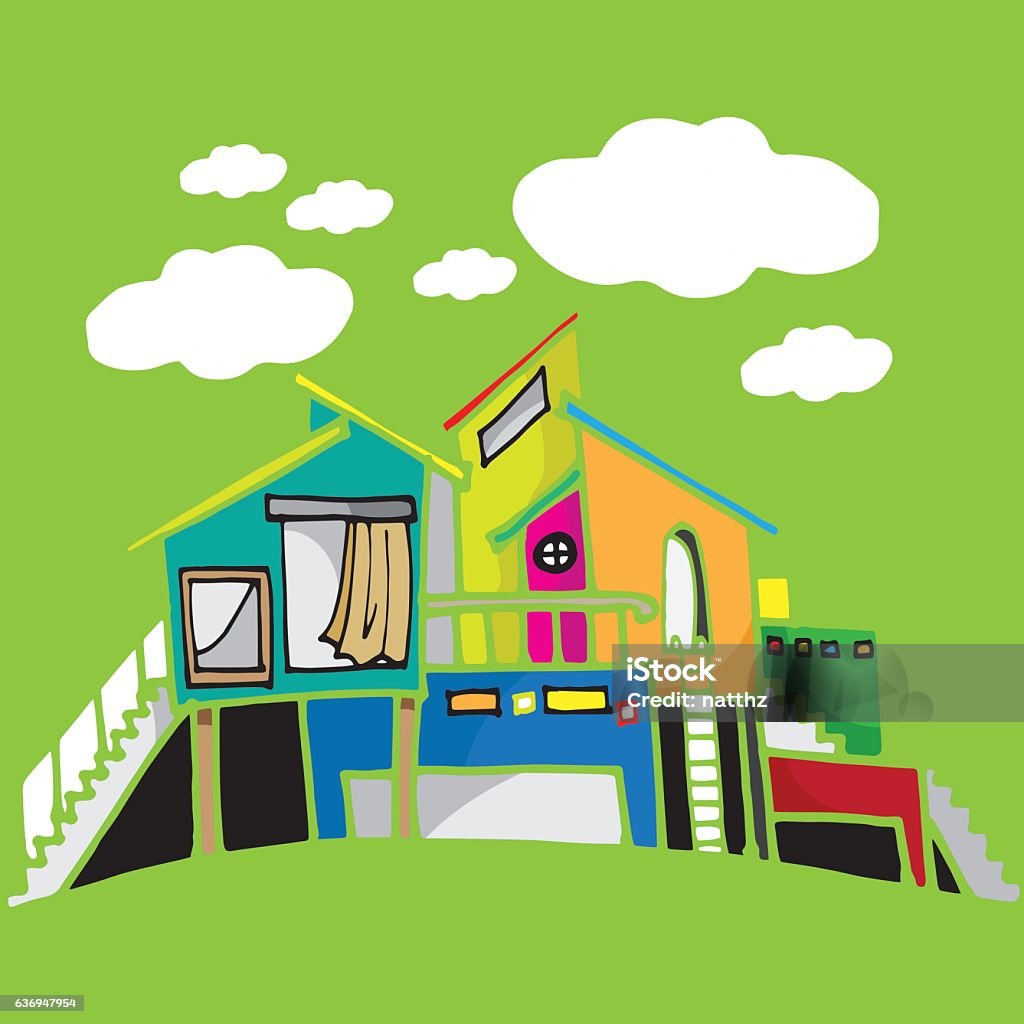 Character Building Image Cartoon Building Cartoon Vector Character Stock Illustration - Download Image ...