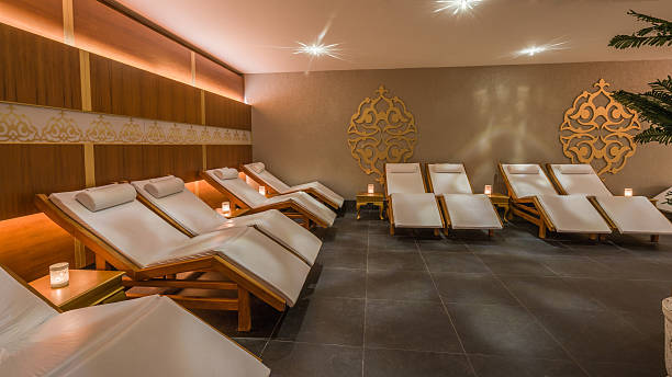 Interior of modern spas Interior of modern spas luxury hotel resort spa room stock pictures, royalty-free photos & images