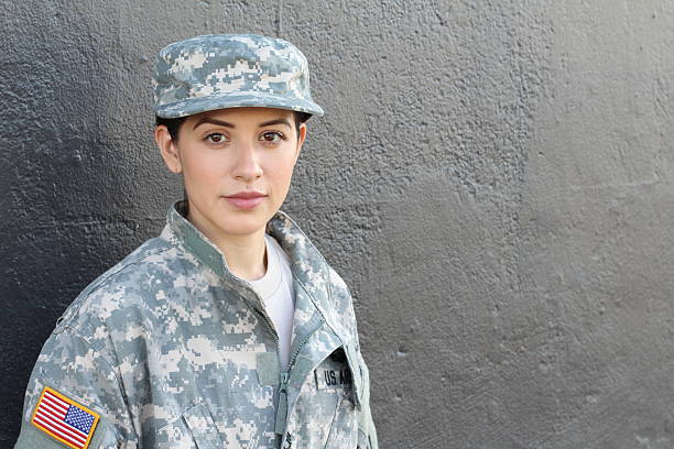 istock Female US Army Soldier wearing uniform 636949480