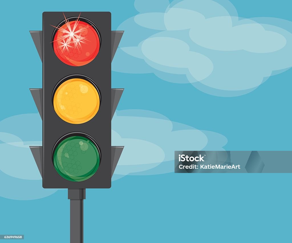 Vector Stop Light Stop Light Stock Illustration - Download Image Now - Red Light ...