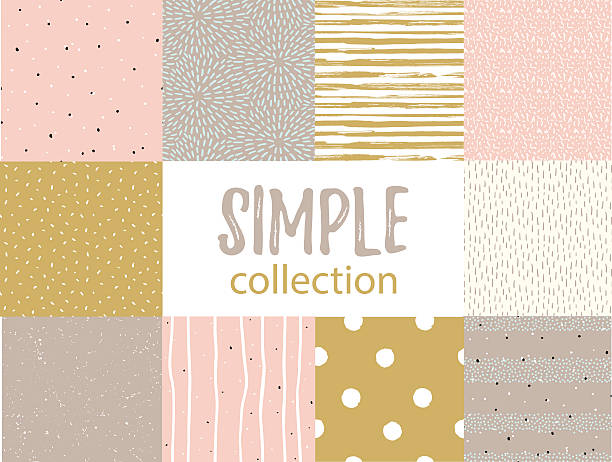 illustrations, cliparts, dessins animés et icônes de image vectorielle uniforme des motifs et des textures simples universels. - backgrounds spotted seamless fun