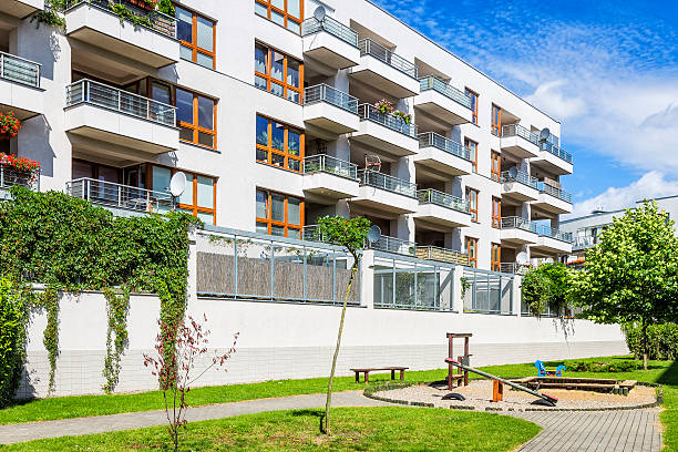 istock Modern apartment buildings, Szczecin, Poland 636951304