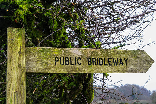 istock Wooden Bridleway sign 636951874