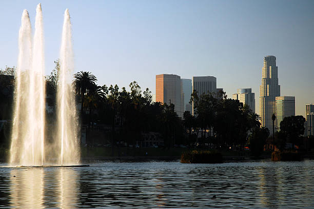 istock Los Angeles from Echo Lake 636953802