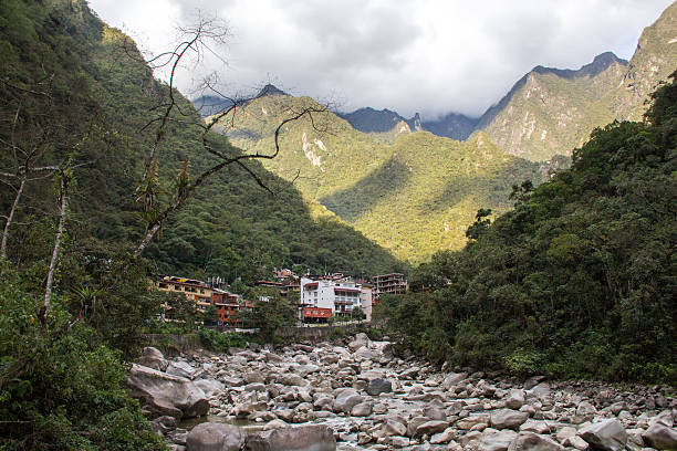 istock Machu Picchu town (Aguascalientes) surrounded by green mountains 636955252