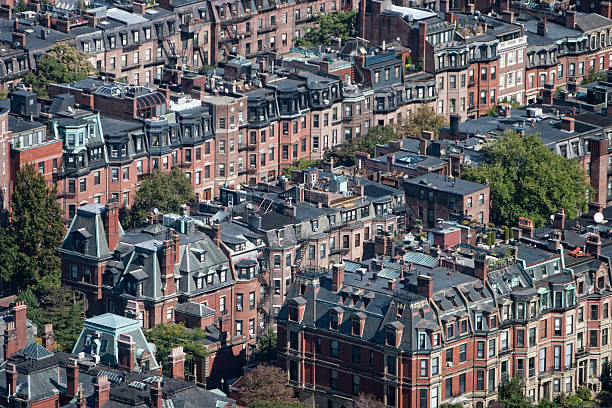 istock Boston Brownstones Aerial 636955308