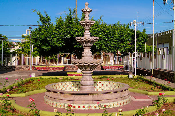 istock Fountain in the garden 636956076