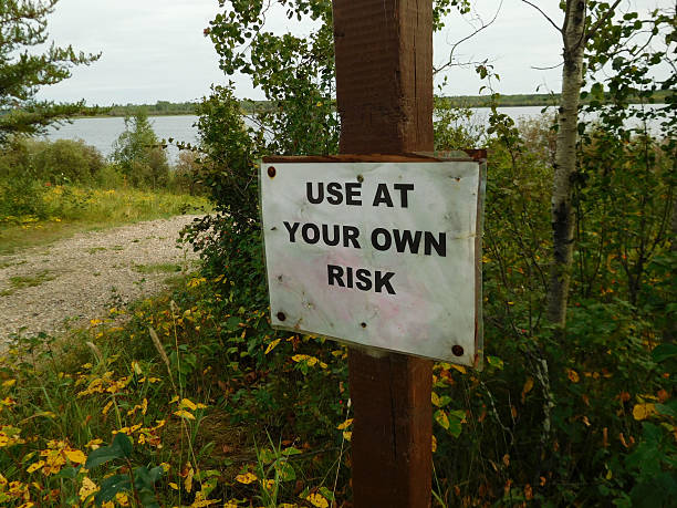 istock Use at Your Own Risk Sign 636958466