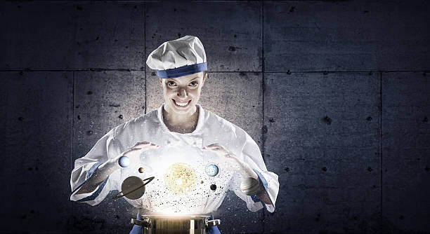 istock She is magician as cook . Mixed media 636959780