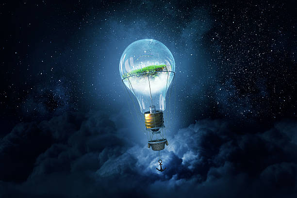 istock Aerostats flying high . Mixed media 636966122