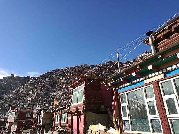 istock Se Da Buddhist Monastery and School in Sichuan Province, China. 636966130