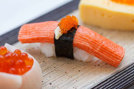 Japanese cuisine: Crab Meat Sushi
