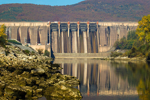 istock Hydroelectric power plant and dam 636966632
