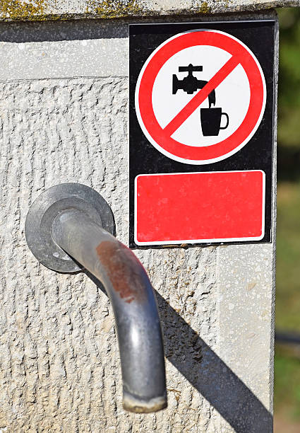 istock Water tap with a not drinking water sign 636966678