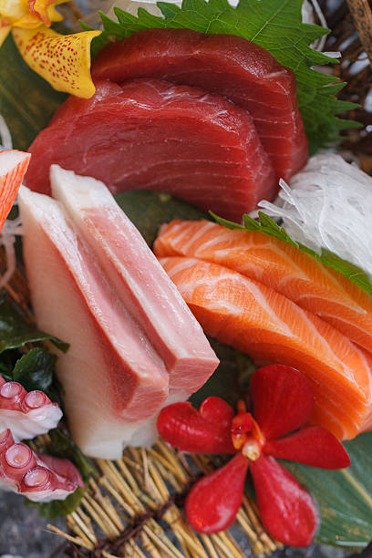 istock Premium Sashimi Bowl Served with Iced Bowl. 636966792