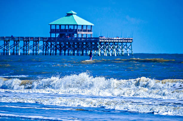 coastal beach scenes on kiawah island south carolina, coastal beach scenes on kiawah island south carolina, kiawah island stock pictures, royalty-free photos & images