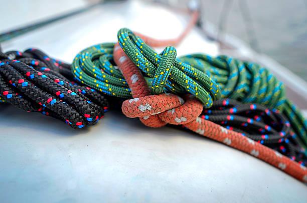 istock Marine knots and ropes 636971108