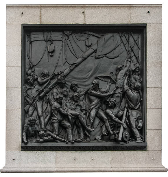 istock Death of Nelson, on Nelsons Column, London 636971126
