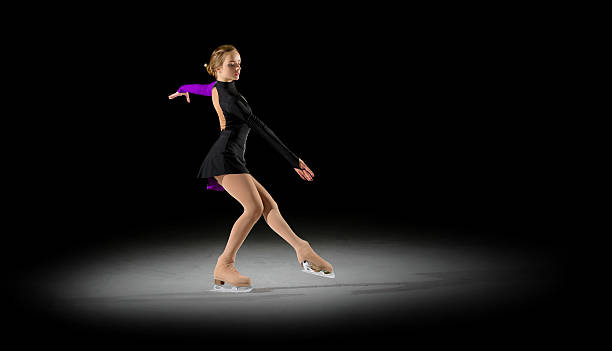 istock Young girl figure skater 636974554