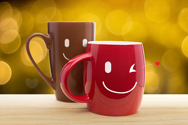 istock Double happy mugs in the garden 636977290