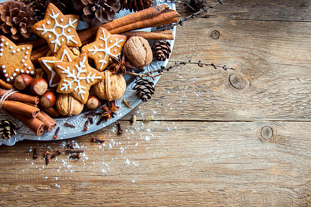istock Christmas decor with cookies 636980116