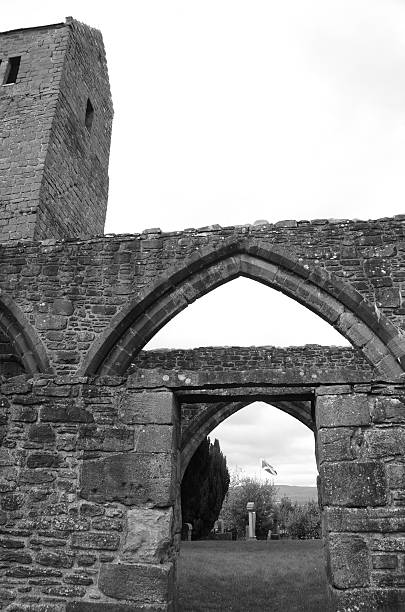 istock Church Ruins and Saltire 636980832