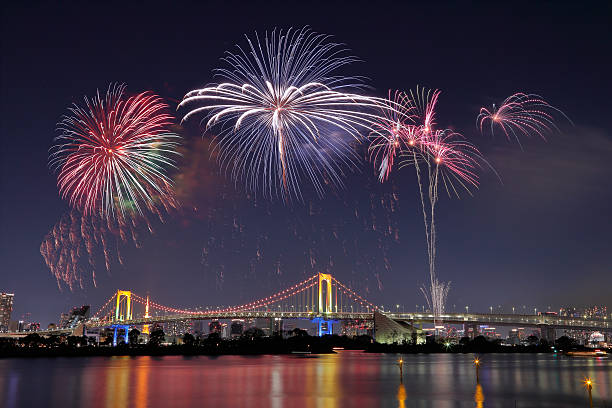 istock Fireworks in Odaiba 636981768