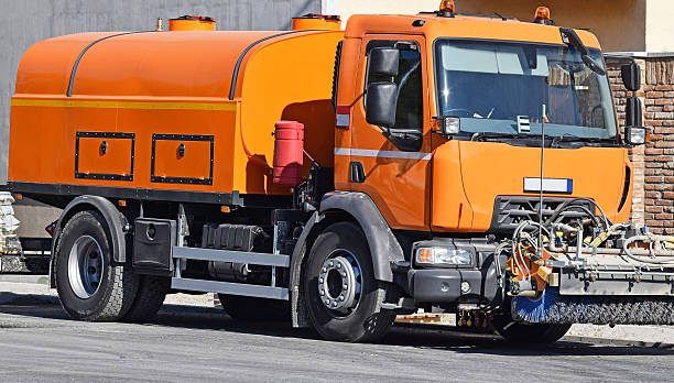 istock Street sweeper vehicle 636984434