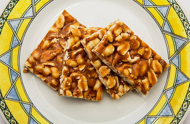 Groundnut Chikki with Jaggery or Peanut Chikki