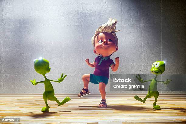 Happy Toon Kid With His Alien Friends Stock Photo - Download Image Now - Cartoon, Child, Characters - iStock Happy Toon Kid With His Alien Friends Stock Photo - Download Image Now - Cartoon, Child, Characters - iStock